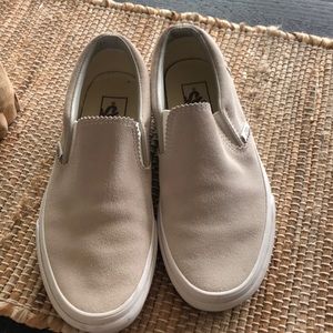 Vans/ Cream color low tops